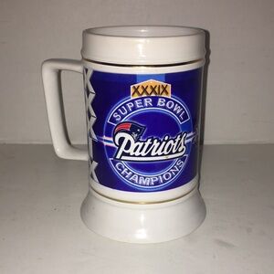 NEW ENGLAND PATRIOTS BEER STIEN SUPERBOWL CHAMPIONS XXXIX